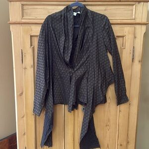 High-end high-fashion designer blouse Farinaz Taghavi, size 16